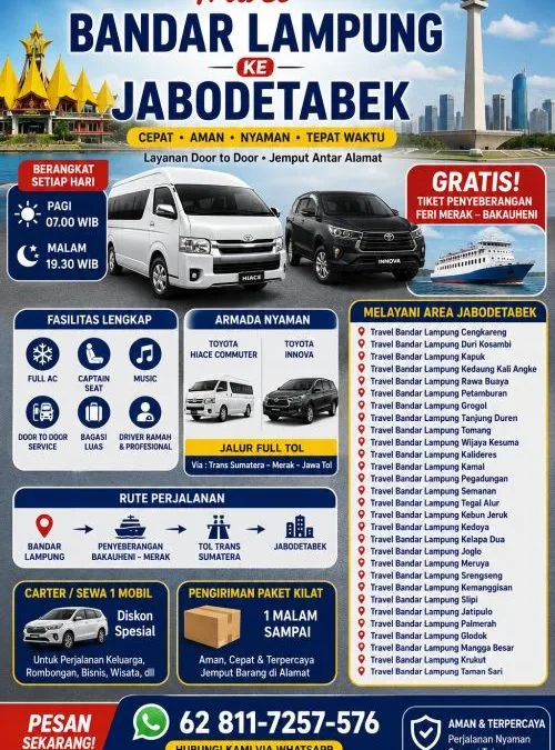Travel Bandar Lampung ke Kapuk dengan Hiace Super Nyaman - interior armada