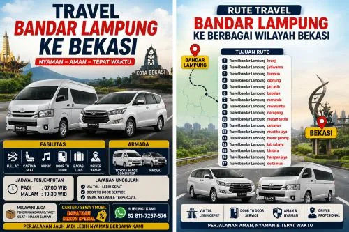 Travel Bandar Lampung Tambun Via Tol Aman dan Praktis - interior armada