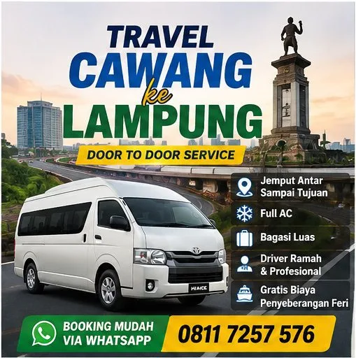 Travel Cawang ke Lampung Terpercaya Door to Door Profesional