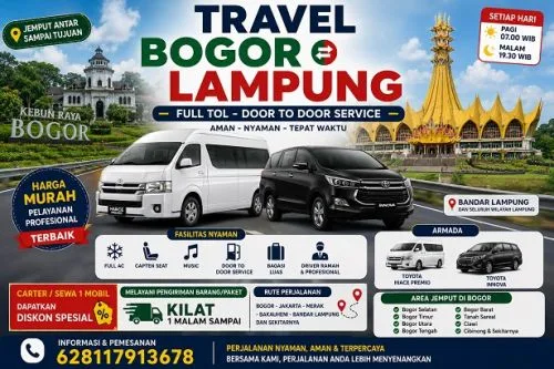 harga travel cibinong lampung