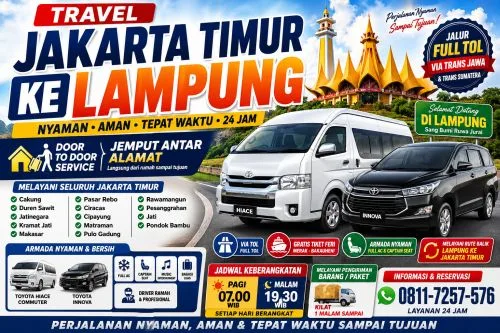 Travel Cipayung ke Lampung Favorit Penumpang, Tepat Waktu