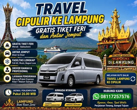 Travel Cipulir ke Lampung Gratis Tiket Feri dan Antar Jemput - interior armada