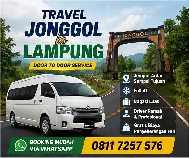 Travel Jonggol ke Lampung Armada Hiace Commuter Nyaman