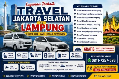 Travel Kebayoran Baru Lampung Door to Door Armada Terbaru - interior armada
