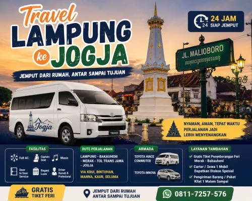 Travel Lampung Jogja Terdekat dengan Sistem Door to Door - interior armada