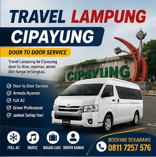 Travel Lampung ke Cipayung Booking Mudah dan Cepat Terbaik