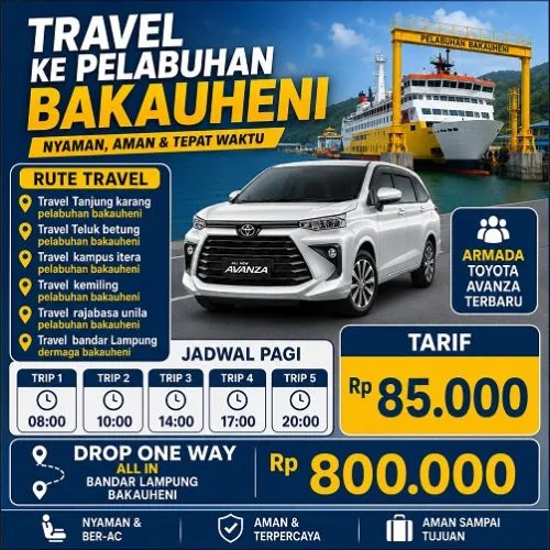 Travel Mahasiswa ITERA ke Bakauheni Harga Terjangkau Murah