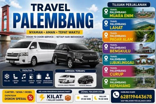 Travel Palembang Kalianda Jadwal Pagi Harga Murah Door to Door