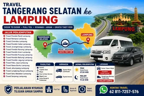 Travel Rempoa ke Lampung Door to Door Full Tol Nyaman - interior armada