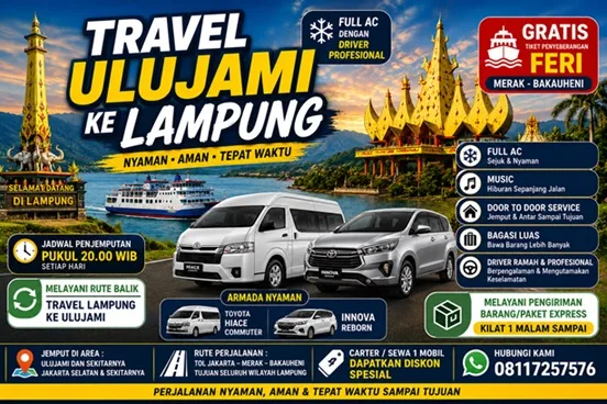Travel Ulujami ke Lampung Full AC dengan Driver Profesional - interior armada